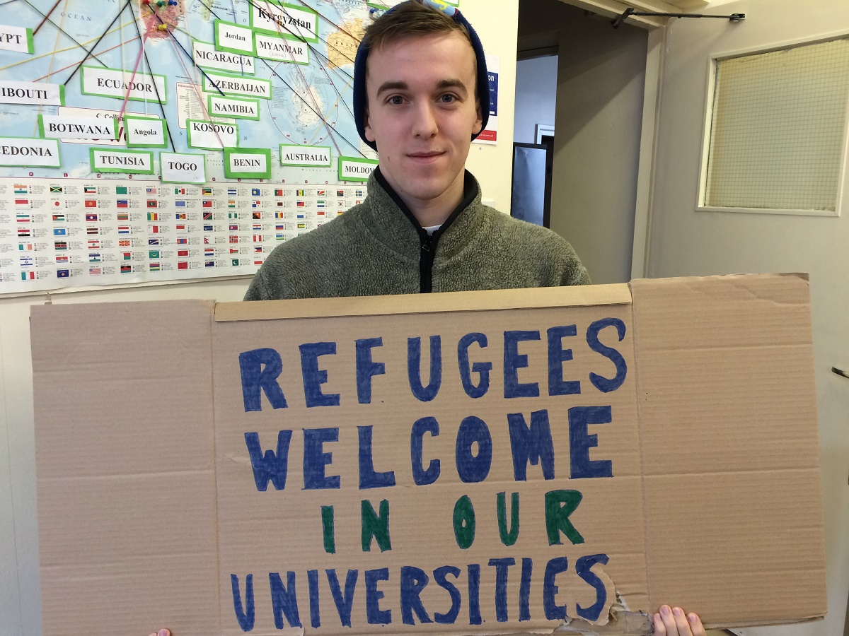 Mark Birkett, at the SCM Refugees Campaign event in Birmingham, February 2016