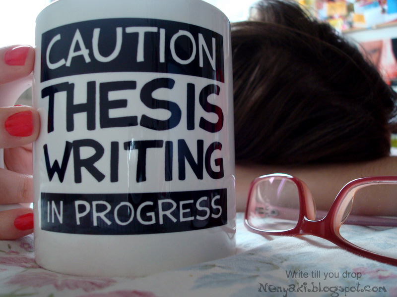 thesis writing in progress