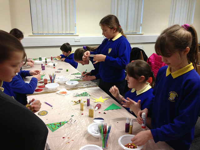 Primary school children in Wales