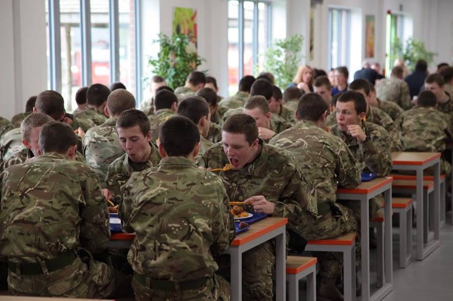 Young army cadets