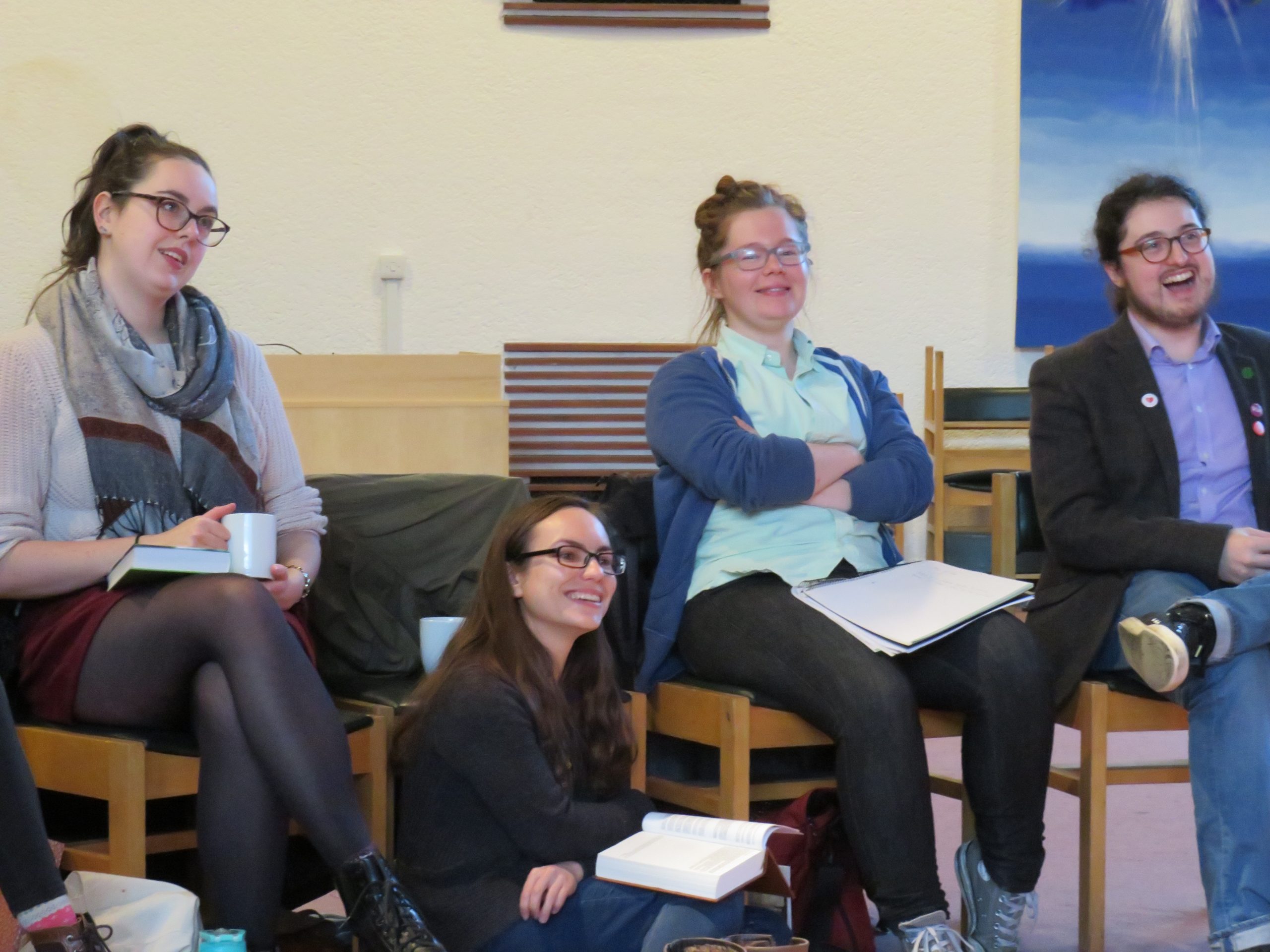 Students at the gathering in Lancaster