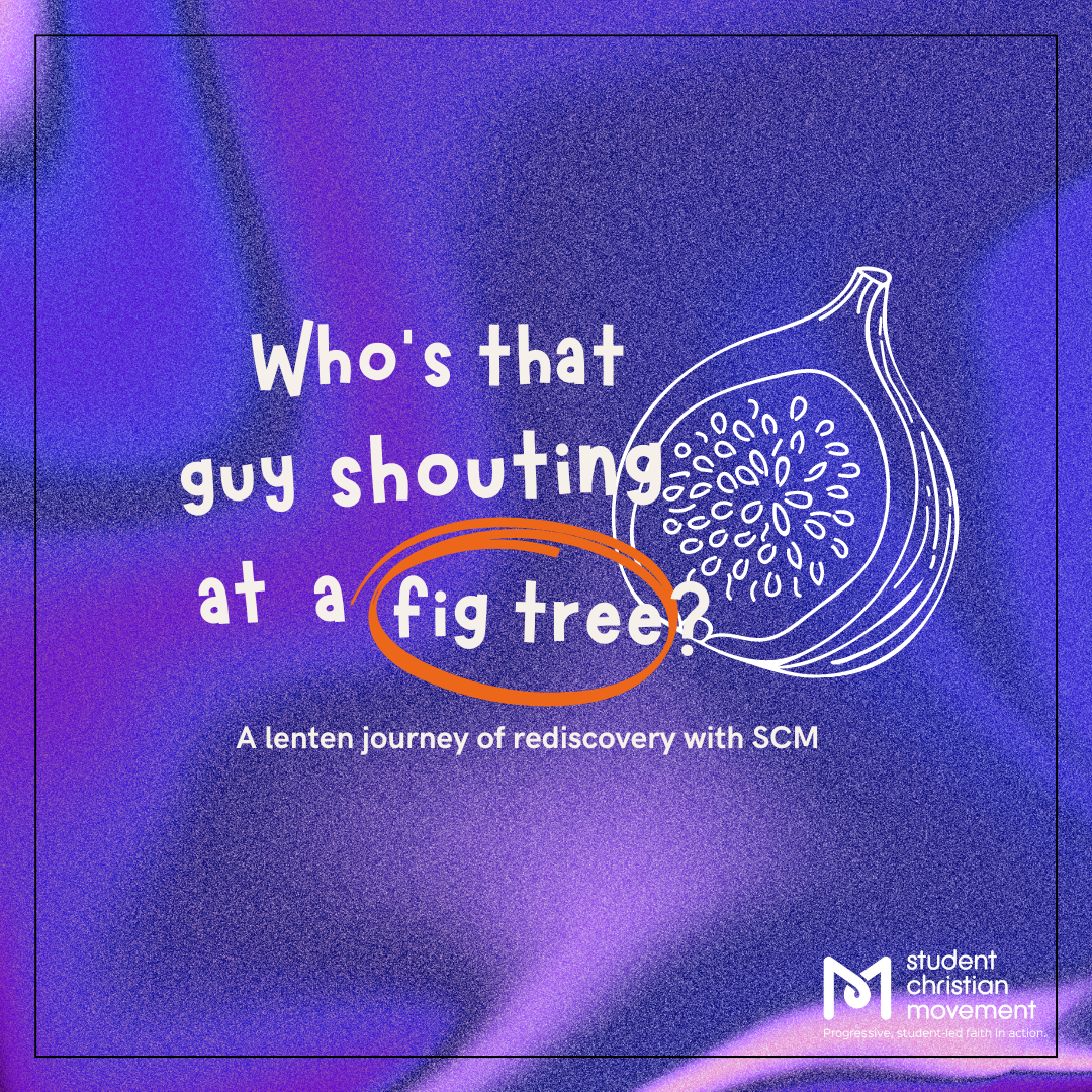 Who's that man shouting at a fig tree