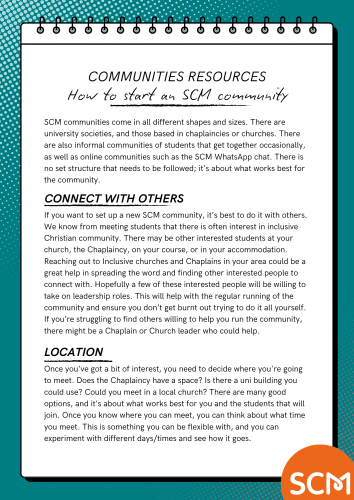 Start an SCM Community- image